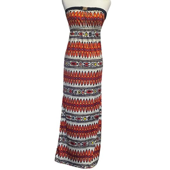 Trina Turk 100% Silk Strapless Maxi Dress – Size 0 - Picture 2 of 8